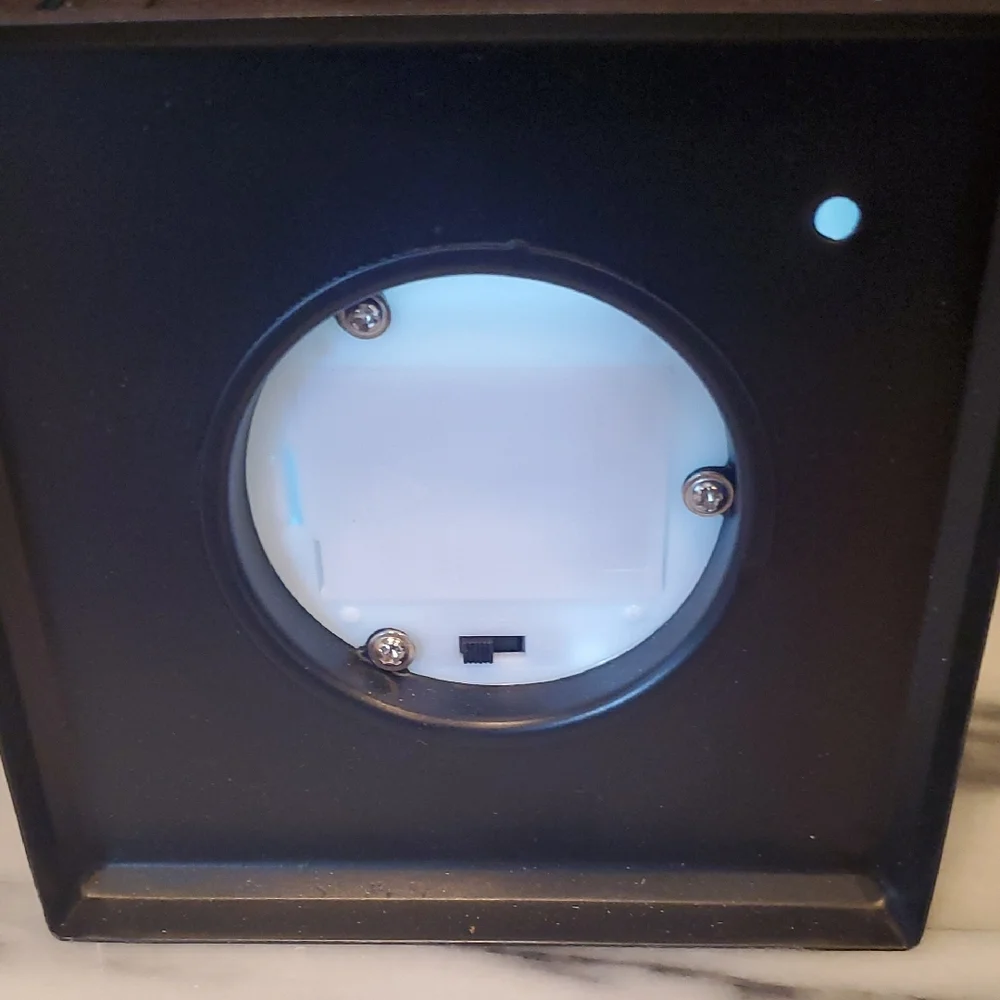 Terry Redkin Black Lantern with Winter Scene And Flameless Lighting